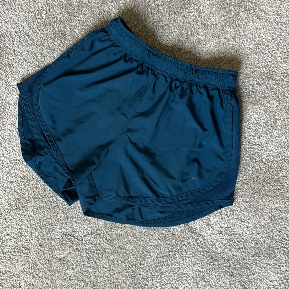 Nike running shorts size small blue